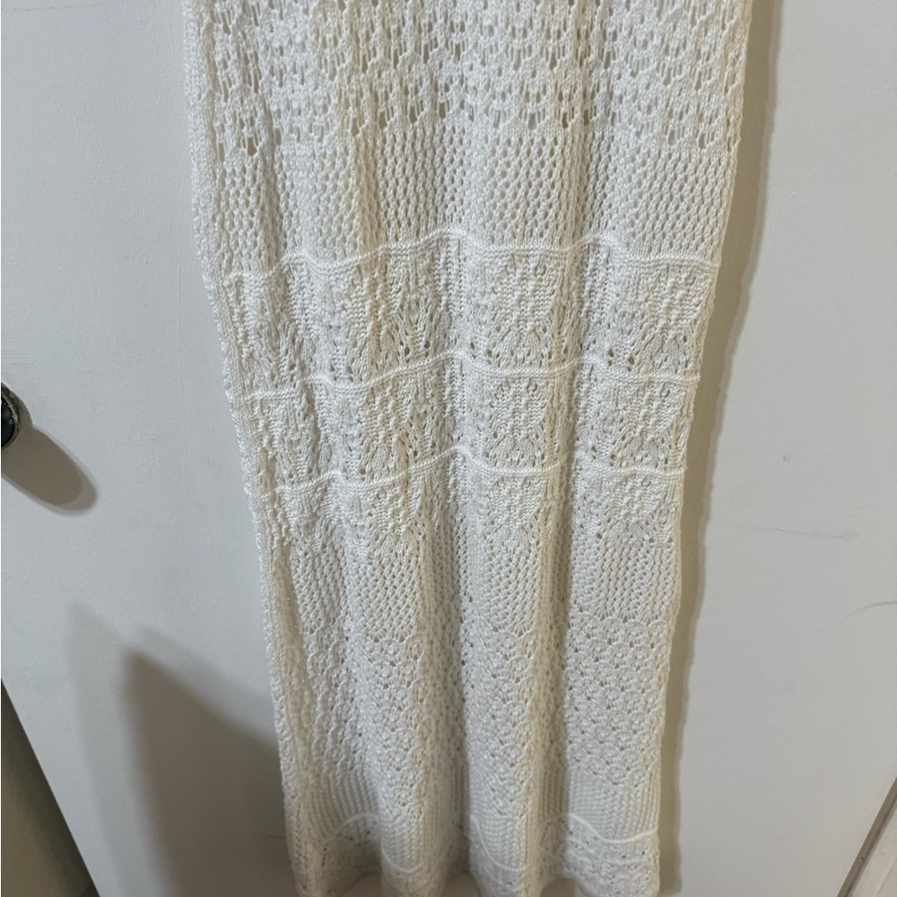 AllSaints White Lace Midi Dress - Picture 6 of 7